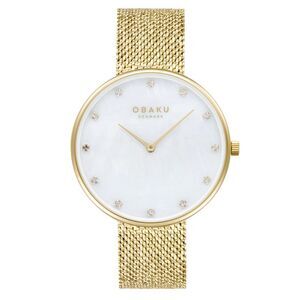 Obaku Women's Glans White Dial Watch - V288LXGWHG